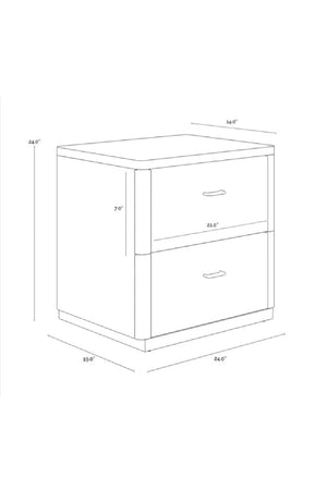 Modern European furniture - Rope Wrapped 2-Door Nightstand - www.oroa.com