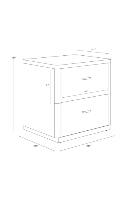 Modern European furniture - Rope Wrapped 2-Door Nightstand - www.oroa.com