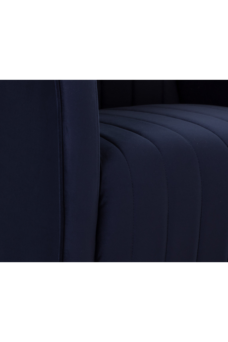 Modern European furniture - Channel Tufted Swivel Lounge Chair - www.oroa.com