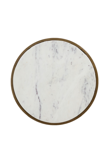 Modern European furniture - Marble Round End Table - www.oroa.com