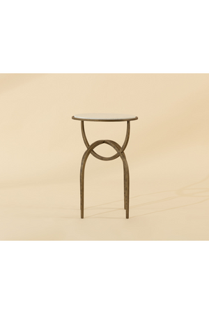 Marble Round End Table | Splendido Alicent | Oroa.com