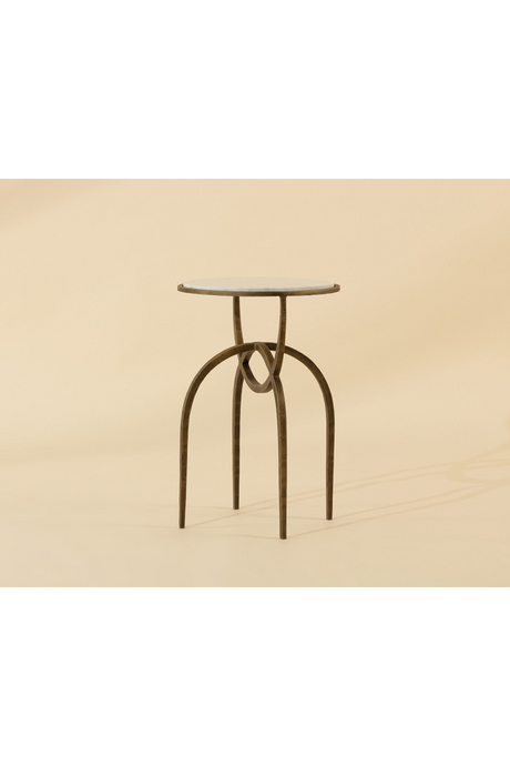 Modern European furniture - Marble Round End Table - www.oroa.com