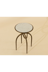 Modern European furniture - Marble Round End Table - www.oroa.com