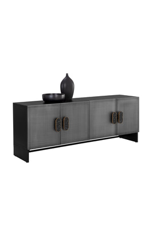 Modern European furniture - 4-Door Silver Sideboard - www.oroa.com