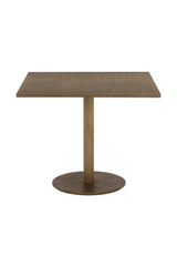 Modern European furniture - Antique Brass Square Bistro Table - www.oroa.com