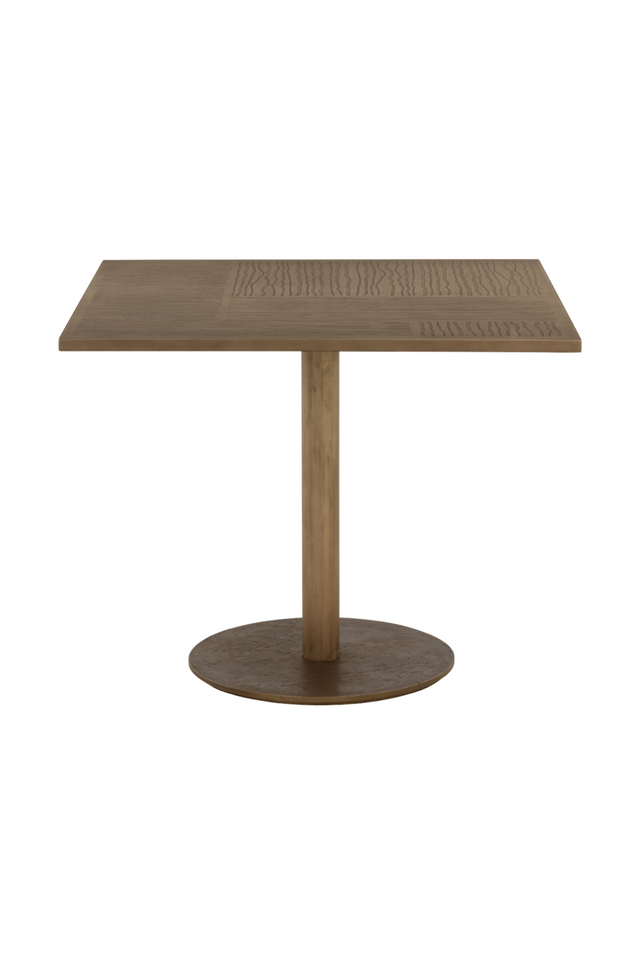 Antique Brass Square Bistro Table| Splendido Corina | Oroa.com