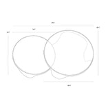 Modern European furniture - Gold Framed Nesting Coffee Tables (2) - www.oroa.com