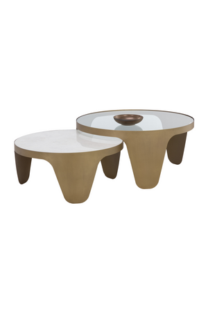 Gold Framed Nesting Coffee Tables (2) | Splendido Mysaria | Oroa.com