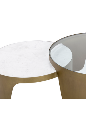 Gold Framed Nesting Coffee Tables (2) | Splendido Mysaria | Oroa.com