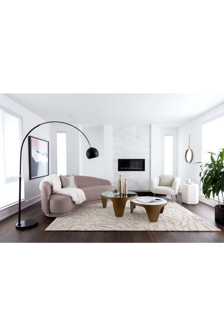 Modern European furniture - Gold Framed Nesting Coffee Tables (2) - www.oroa.com