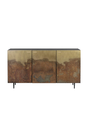   Modern European furniture - Ombre Antique Brass 3-Door Sideboard - www.oroa.com | Oroa.com