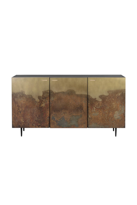 Modern European furniture - Ombre Antique Brass 3-Door Sideboard - www.oroa.com