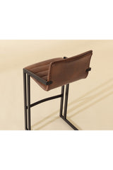 Modern European furniture - Horizontal Channel-Tufted Bar Stools (2) - www.oroa.com