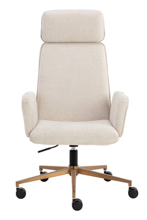Curved Upholstered Office Chair by Splendido Kalev