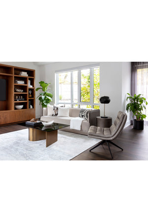 Gold S-Shaped Base Coffee Table | Splendido Whisper | Oroa.com