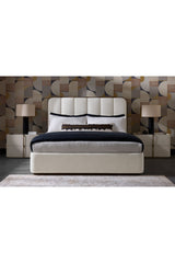 Modern European furniture - Leather-Look 2-Drawer Nightstand - www.oroa.com