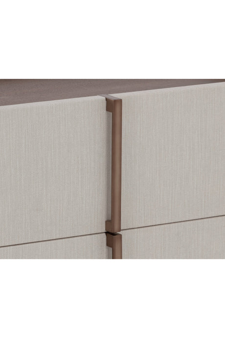 Modern European furniture - Leather-Look 2-Drawer Nightstand - www.oroa.com