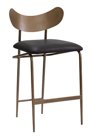 Modern European furniture - Antique Brass Back Counter Stool - www.oroa.com