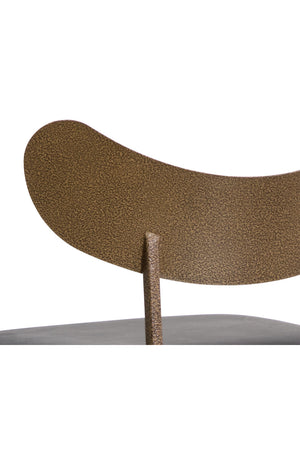 Modern European furniture - Antique Brass Back Counter Stool - www.oroa.com