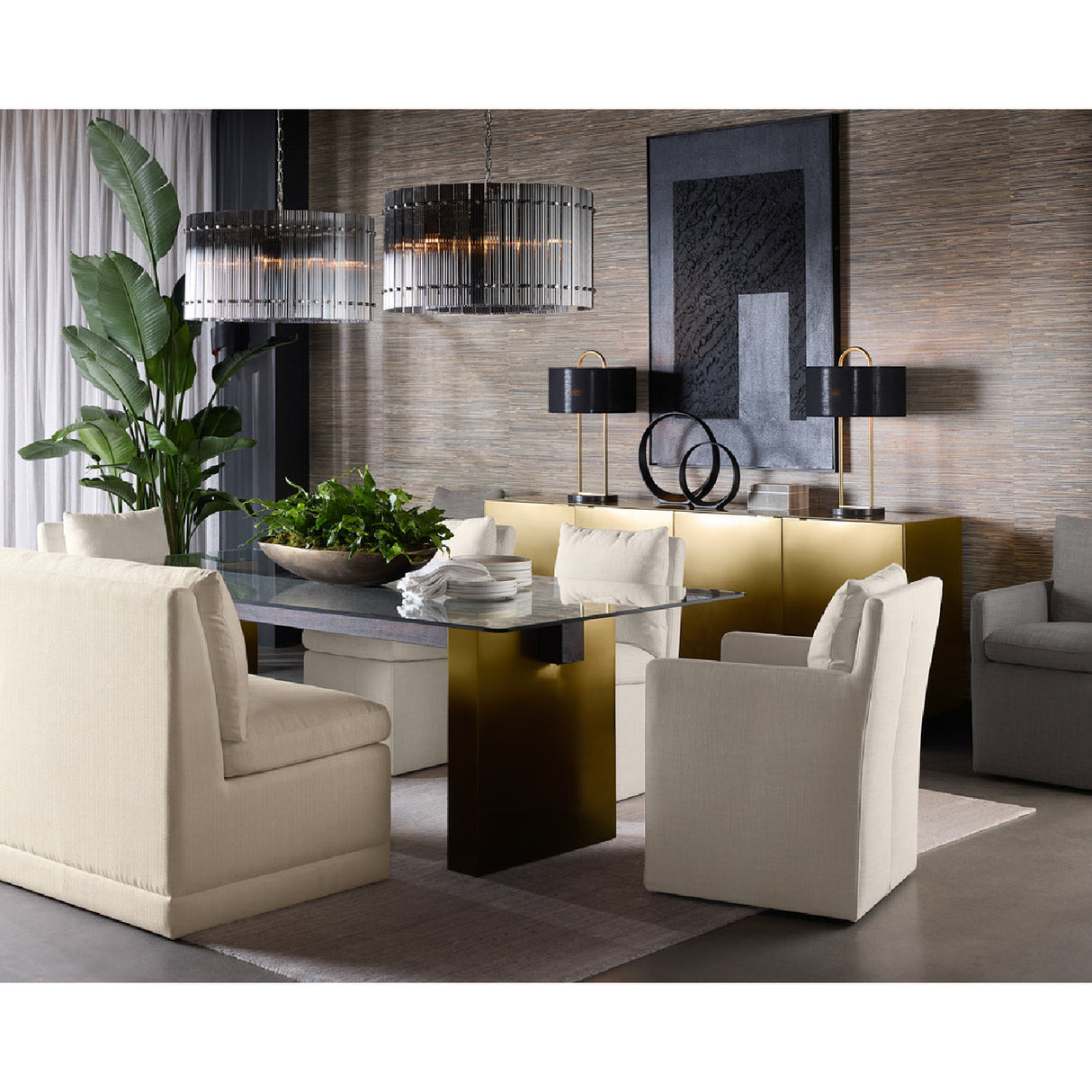 Modern European furniture - Bronze Ombre 4-Door Sideboard  - www.oroa.com