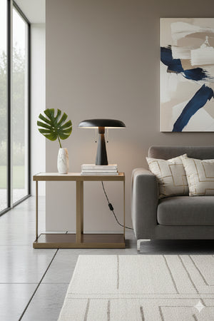 Gold Framed Marble Side Table | Splendido Kamali | Oroa.com