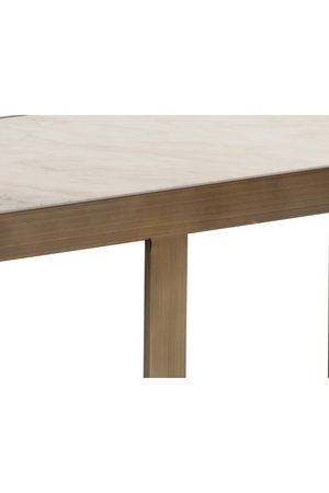 Gold Framed Marble Side Table | Splendido Kamali | Oroa.com