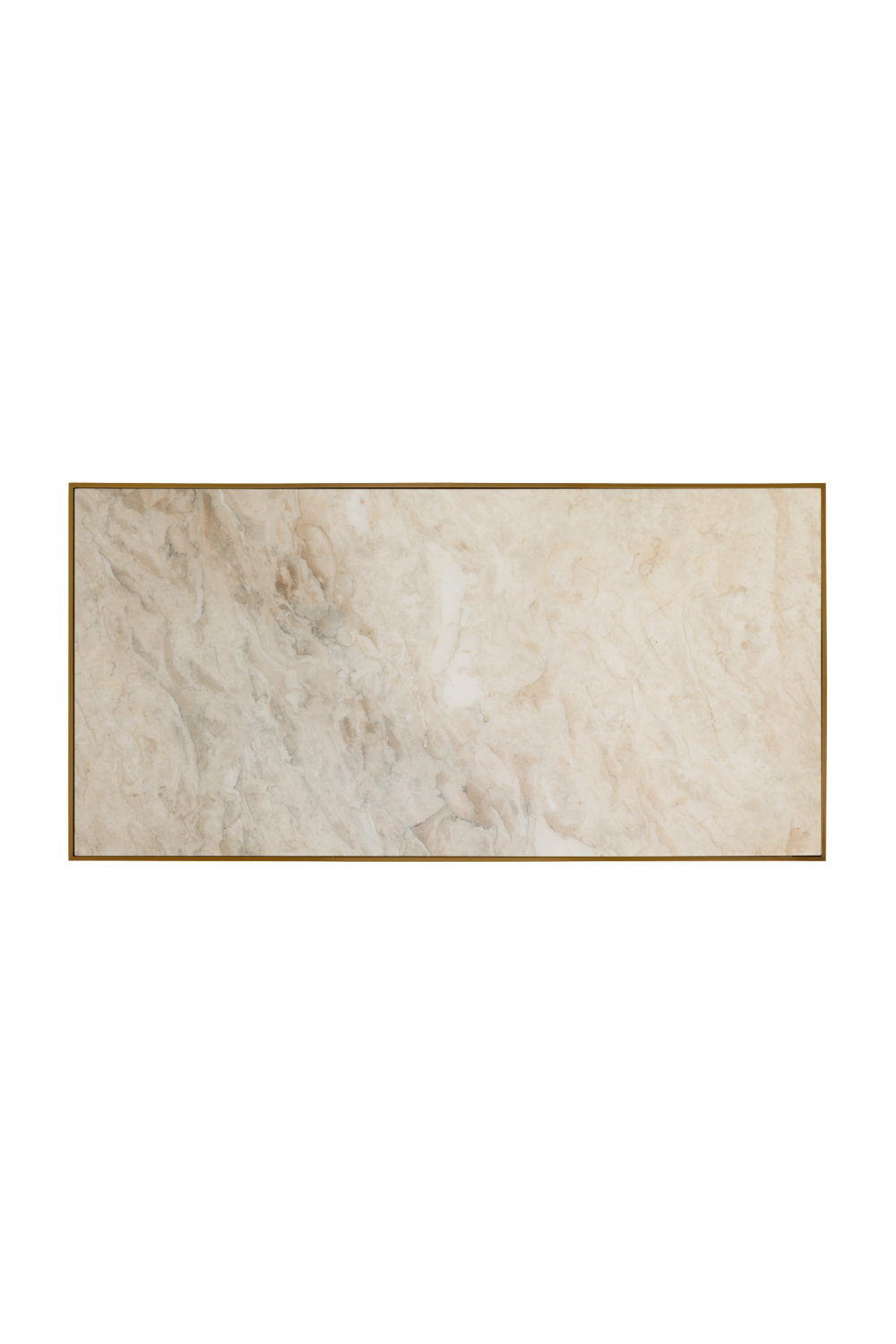 Beige Marble Rectangular Coffee Table | Splendido Kamali | Oroa.com