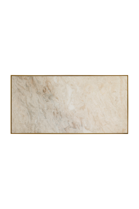 Modern European furniture - Beige Marble Rectangular Coffee Table - www.oroa.com