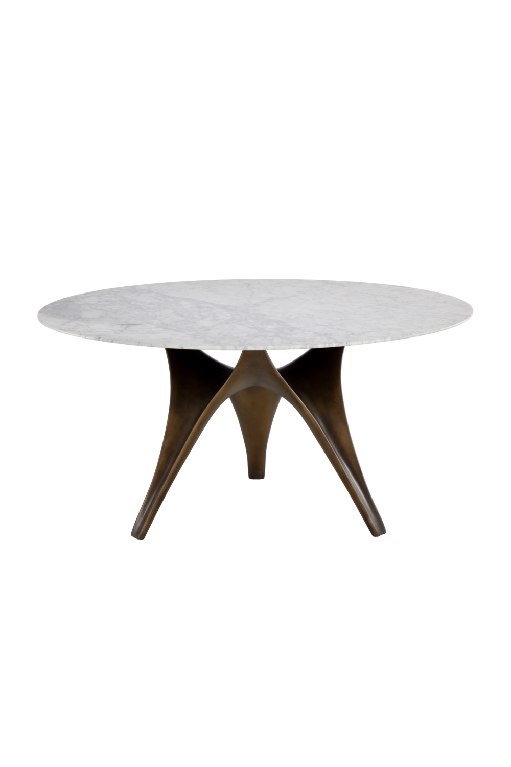 White Marble Round Dining Table | Splendido Bijon | Oroa.com