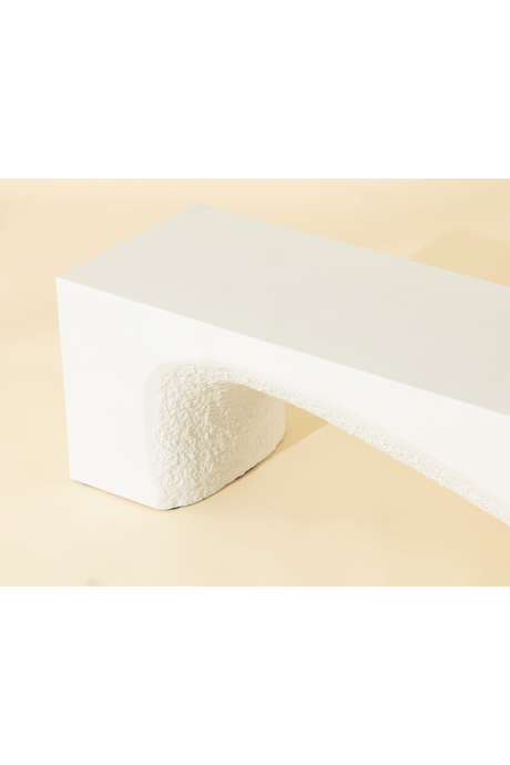 Modern European furniture - Textured Concrete Bench - www.oroa.com