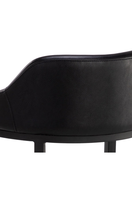 Modern European furniture - Low-Back Leather Look Bar Stool - www.oroa.com