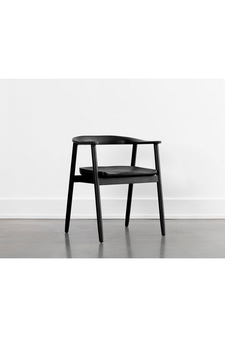 Black Acacia Wood Dining Armchair | Splendido Jeremy