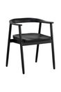 Modern European furniture - Black Acacia Wood Dining Armchair - www.oroa.com