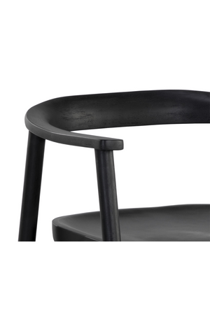 Black Acacia Wood Dining Armchair | Splendido Jeremy