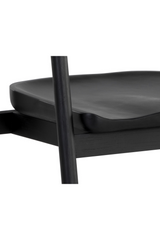 Modern European furniture - Black Acacia Wood Dining Armchair - www.oroa.com