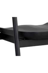Modern European furniture - Black Acacia Wood Dining Armchair - www.oroa.com