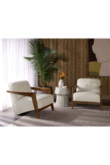 Modern European furniture - Marble Look Indoor/Outdoor End Table - www.oroa.com