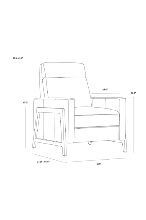 Brown Leather Recliner Chair | Splendido Brandon