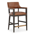 Brown Leather Counter Stool by Splendido Brylea