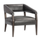 Modern European furniture - Brown Oak Leather Lounge Chair - www.oroa.com