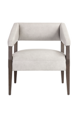 Modern European furniture - Brown Oak Leather Lounge Chair - www.oroa.com