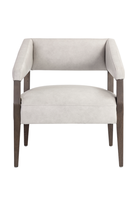 Brown Oak Leather Lounge Chair | Splendido Carlyle | Oroa.com