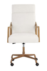 Modern European furniture - High-Back Ivory Office Chair - www.oroa.com
