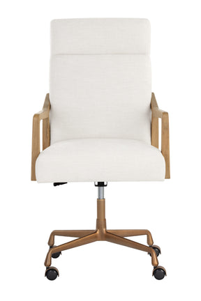 High-Back Ivory Office Chair by Splendido Collin