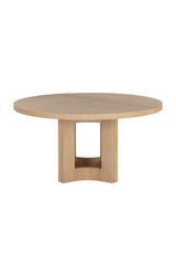 Modern European furniture - Natural Wood Round Dining Table  - www.oroa.com