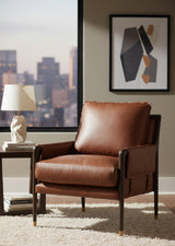Modern European furniture - Vintage Style Leather Lounge Chair - www.oroa.com