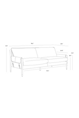 Modern European furniture - Vintage Style Sofa - www.oroa.com