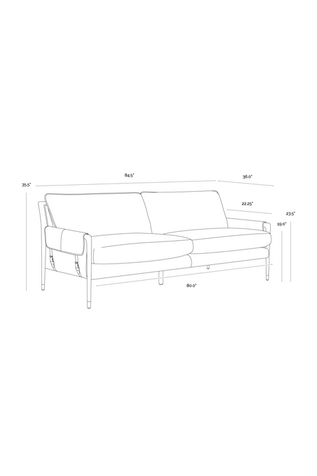 Modern European furniture - Vintage Style Sofa - www.oroa.com
