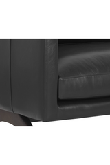 Modern European furniture - Retro-Inspired Leather Sofa - www.oroa.com