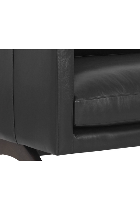 Modern European furniture - Retro-Inspired Leather Sofa - www.oroa.com